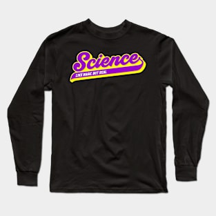 science like magic but real retro style Long Sleeve T-Shirt